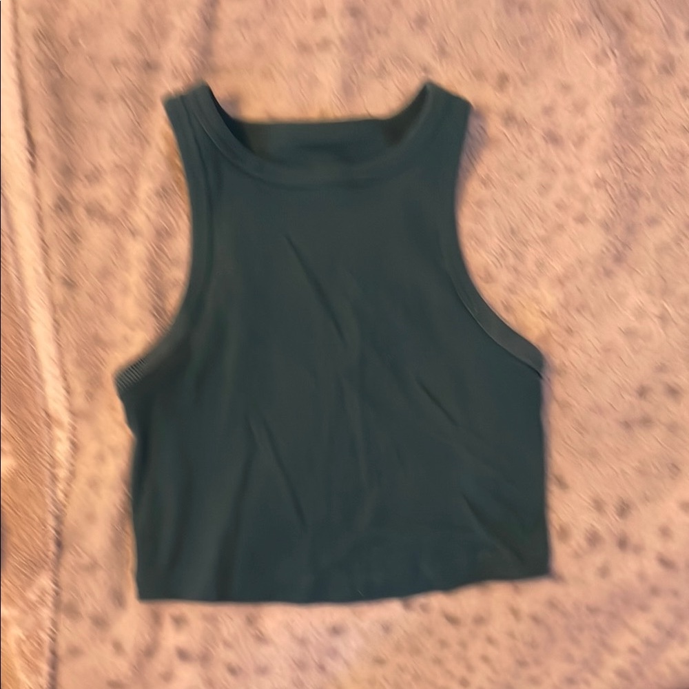 Sleeveless Green Women's Top